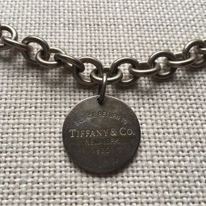 Tiffany and Co. Round Choker Tag Necklace